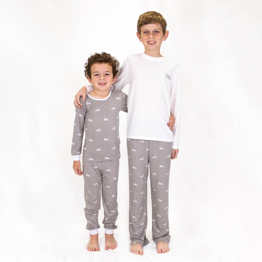 NWT The Royal Standard Youth Tiger Long Sleeve Sleep Shirt & Pants / Size Large